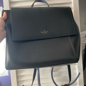 Kate Spade leather black backpack